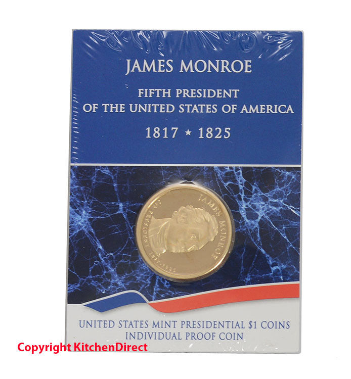 2008 James Monroe US Mint $1 Individual Dollar Proof Coin XF2