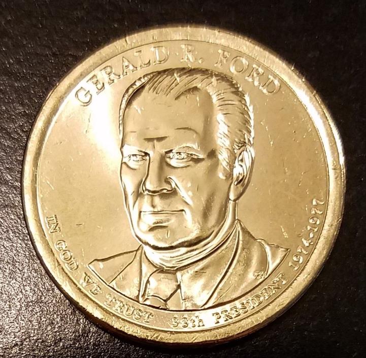 2016-D Gerald Ford Presidential Dollar - From US Mint Roll (7069)