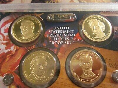 2010 US $1 PRESIDENTIAL PROOF SET FROM OUR VAULT 4 COIN SET       102