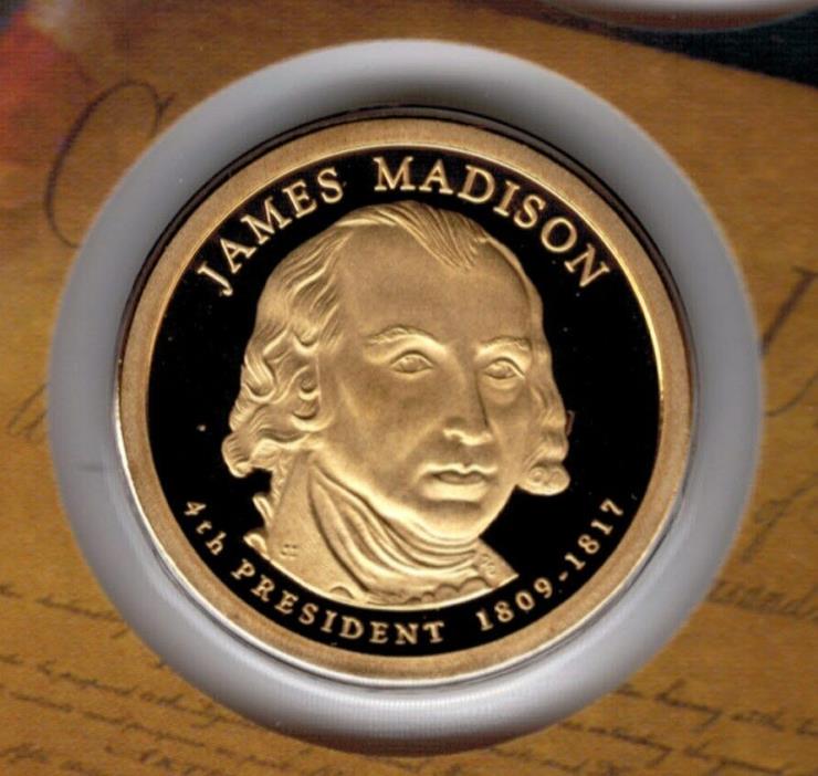 2007 James Madison Presidential Proof Dollar from US Mint Proof Set CP2184