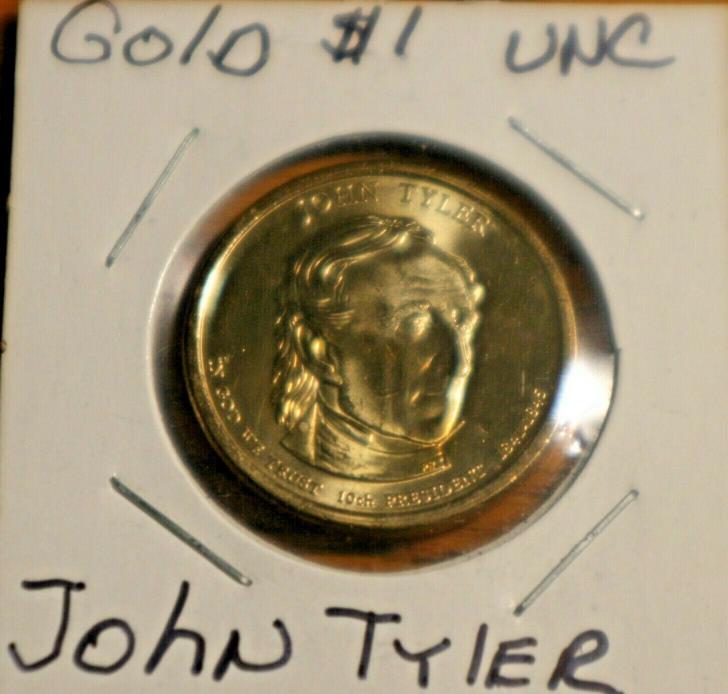 John Tyler One Dollar Coin Uncirculated Proof $1 10th President