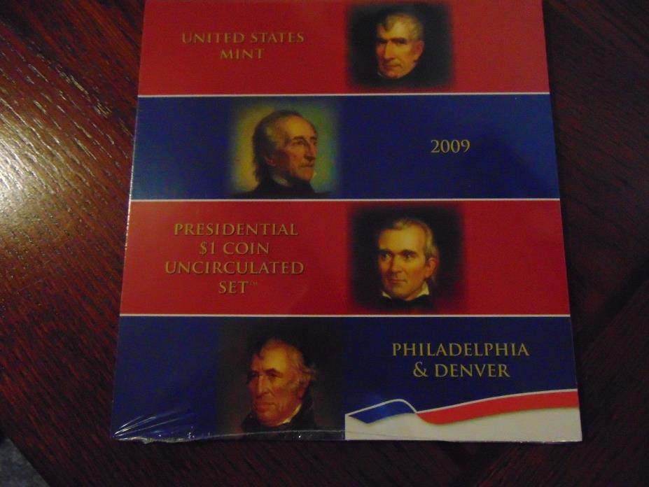 Unopened 2009 Presidential $1 Uncirculated Coin Set   8 Coins  P & D Mints