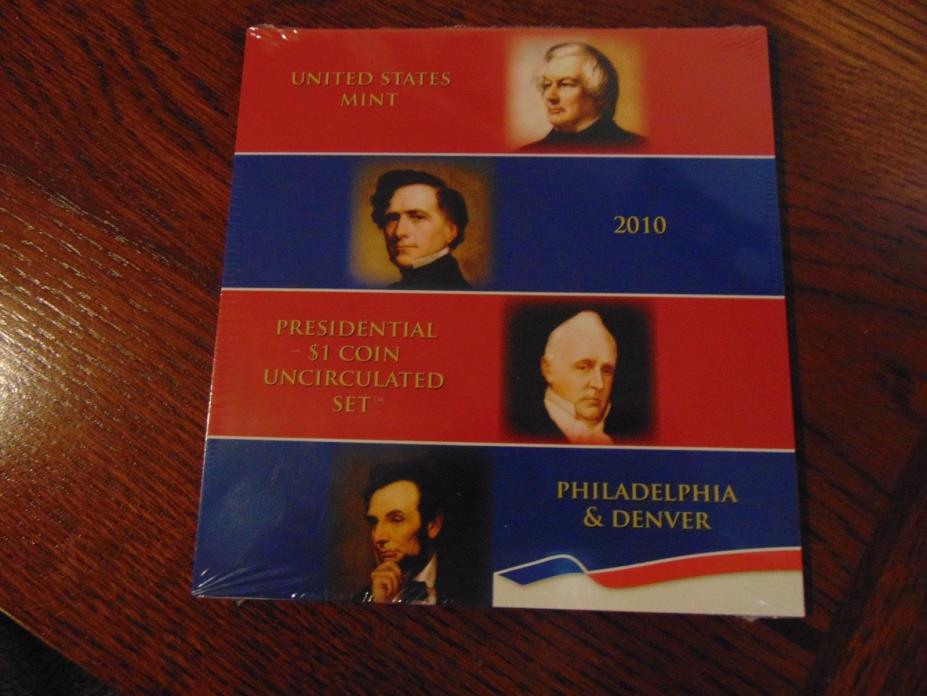 Unopened 2010 Presidential $1 Uncirculated Coin Set   8 Coins   P & D Mints