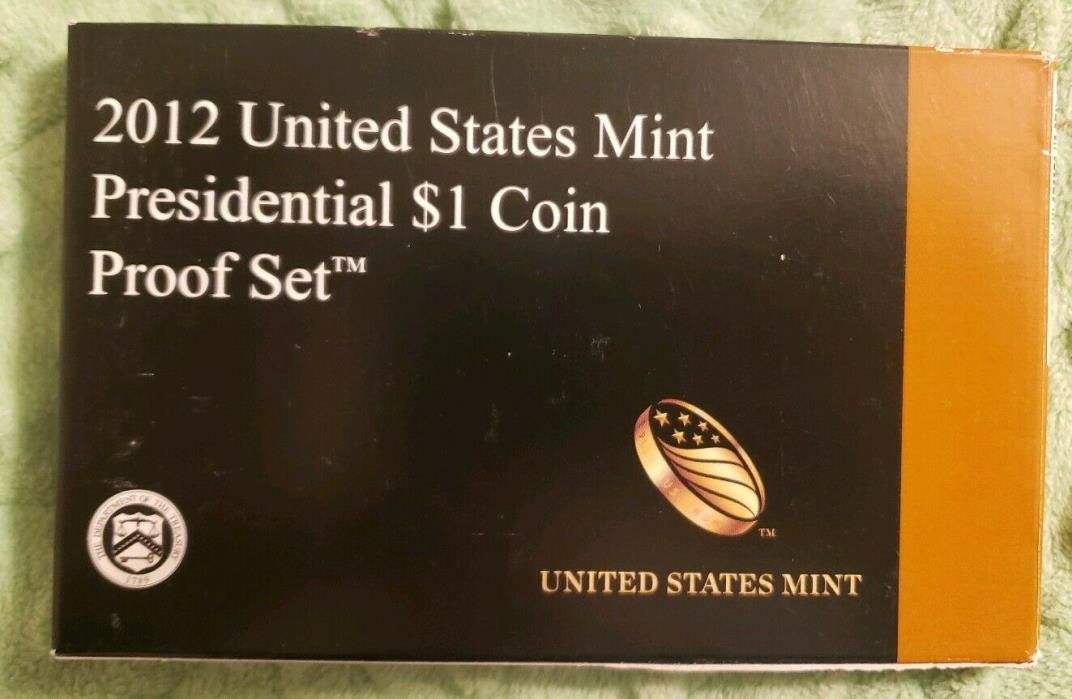 (1) 2012 United States Mint Presidential $1 Coin Proof Set w/ BOX & COA #194