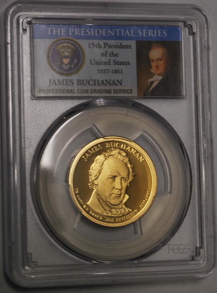 ** 2010-S James Buchanan Presidential Dollar PCGS PR 70 DCAM **