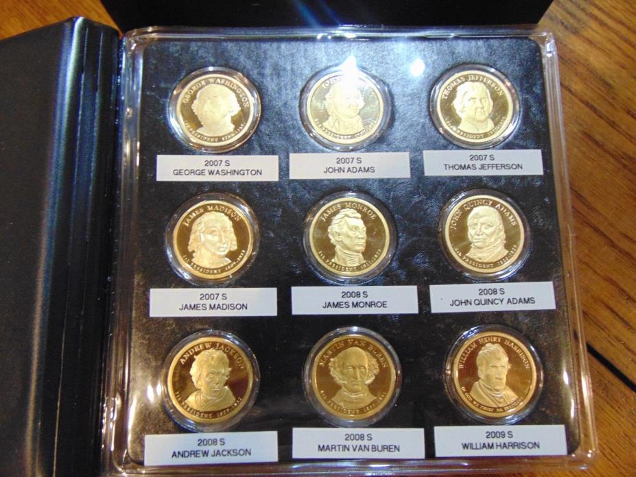 Complete Collection of Gem Proof Presidential Dollars 2007-2016
