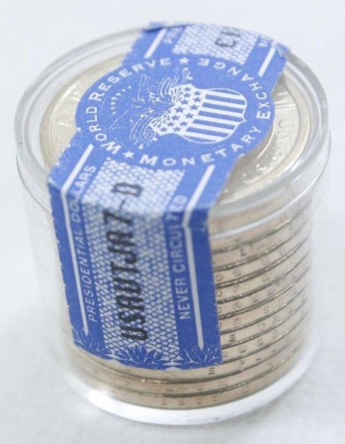 2007 D John Adams Presidential Dollar 12 Coin Uncirculated Roll - Free Shipping