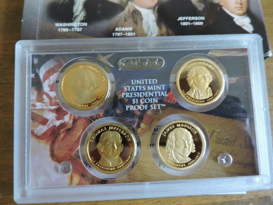 2007 S Proof Presidential Dollar Set with Box # 2  free shipping