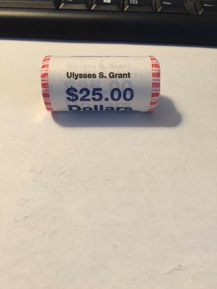 2011 Ulysses S Grant Dollar Presidential 25 Coin Uncirculated String Roll