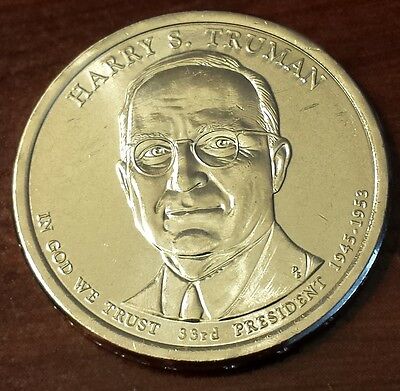 2015-D $1 Harry S. Truman Presidential (Golden) Dollars from US Mint Bag!