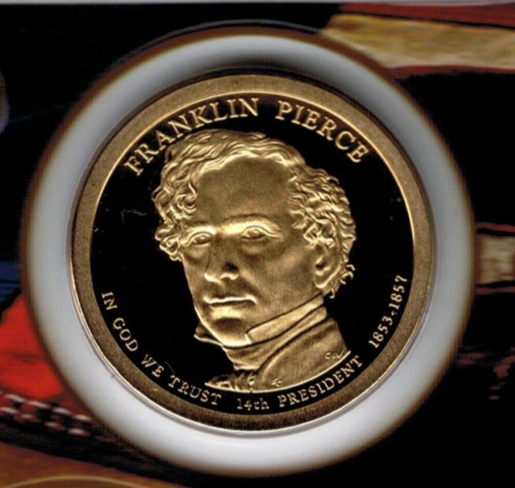 2010 Franklin Pierce Presidential Proof Dollar from US Mint Proof Set CP2214