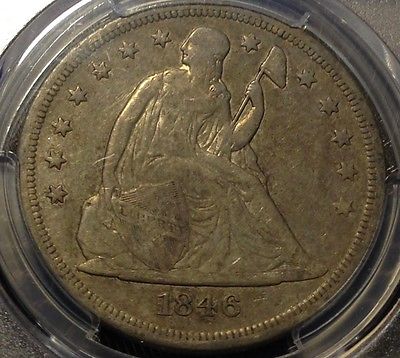 1846-O Lib. Seated $1 PCGS VF20 Beauty, Price Reduced, Scratch-Free Holder CHN!
