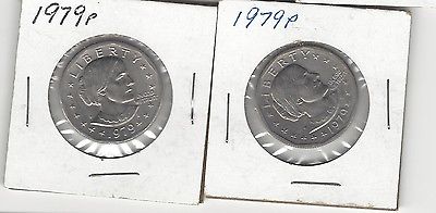 (2) 1979P SUSAN B ANTHONY DOLLARS - KEY DATE  GREAT CONDITION AND DETAILS