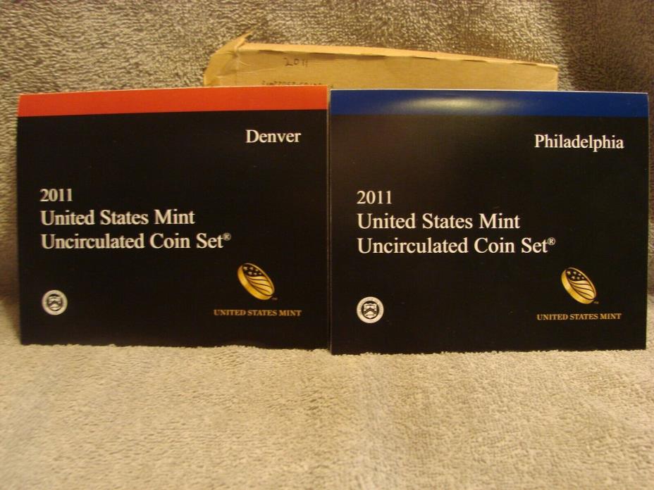 2011 U.S.  UNCIRCULATED MINT (28) COIN SET P & D OPEN  BOX
