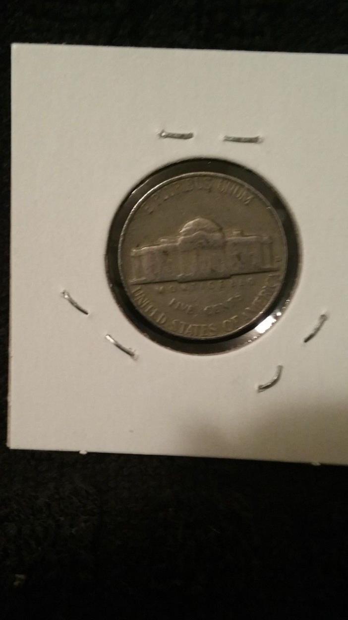 1964 D  JEFFERSON NICKEL HAS A CUD ON THE OBV