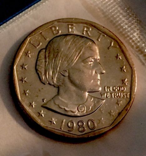1980 P Susan B Anthony • One Dollar • UNC• # 1211