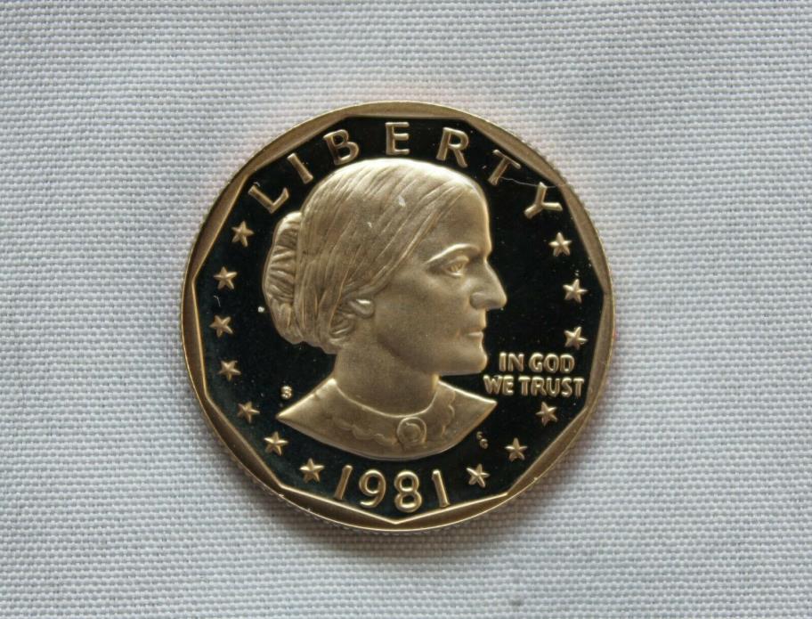 1981-S Susan B. Anthony Clad Proof Dollar  Sharp!!
