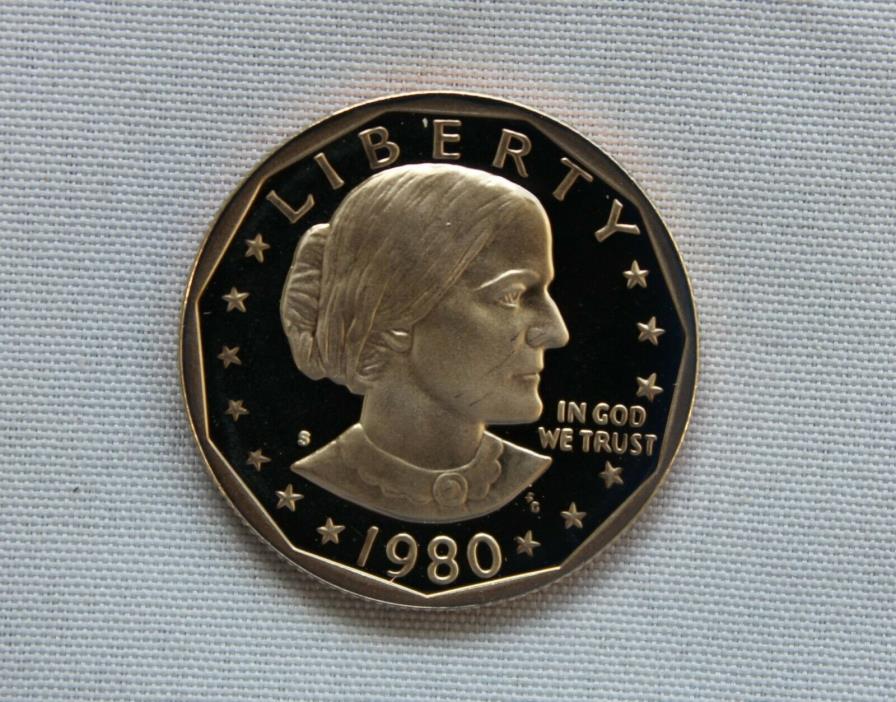 1980-S Susan B. Anthony Clad Proof Dollar  Sharp!!
