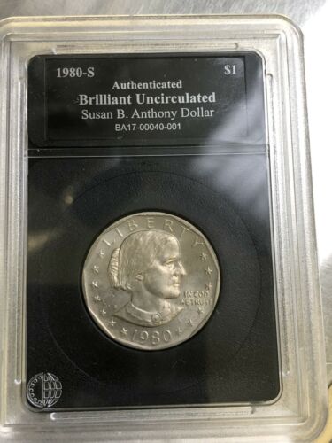 1980-S SUSAN B. ANTHONY DOLLAR - Authenticated - Brilliant Uncirculated