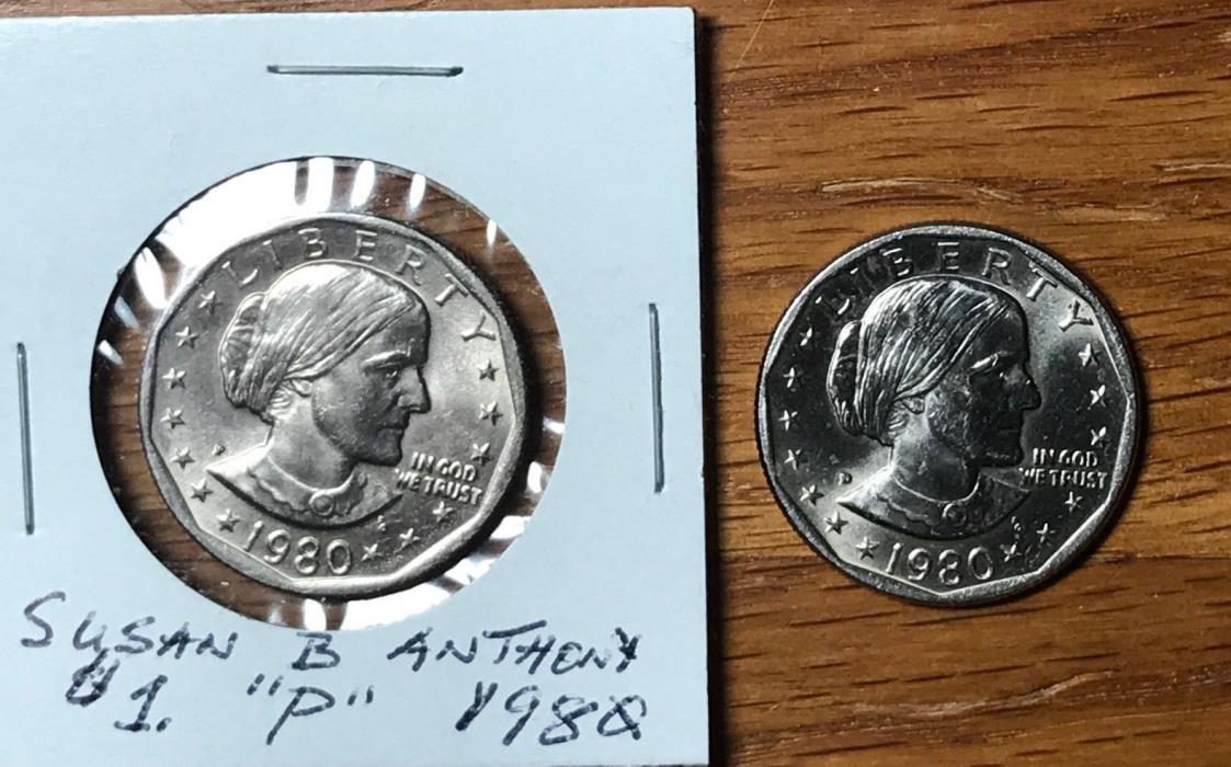 1980 Susan B Anthony $1 Coin “P” Nice