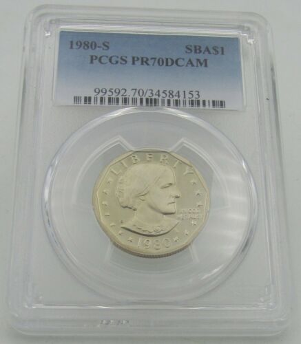 1980-S Susan B. Anthony Proof Dollar PCGS PR70DCAM $1 Coin Deep Cameo Mirror