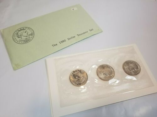 1980 Susan B. Anthony Dollar Souvenir Set - 
