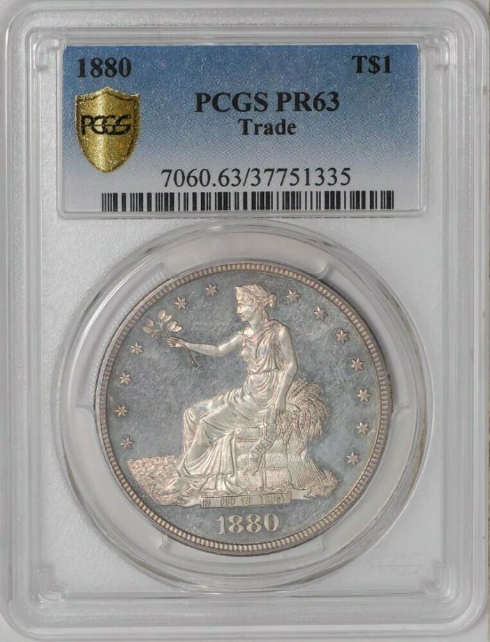 1880 Trade Dollar $ #939435-1 PR63 Secure Plus PCGS