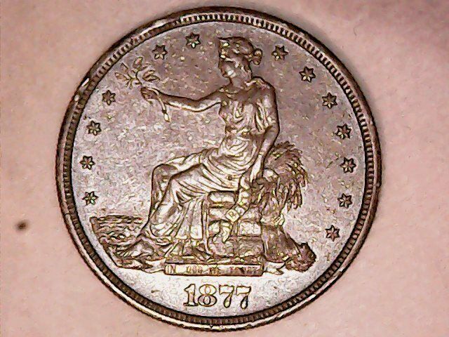 1877-S Trade Dollar, Tough This Nice, Sharp Silver Dollar ** Free Shipping!