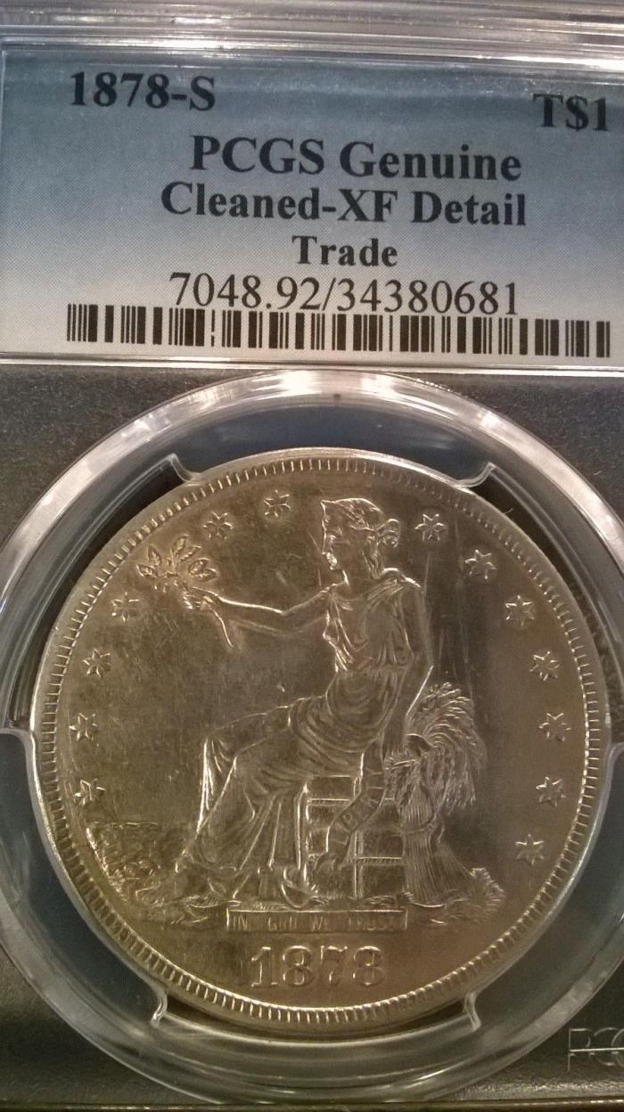 1878-S T$1 Trade Dollar- PCGS XF Details- PCGS Value $340