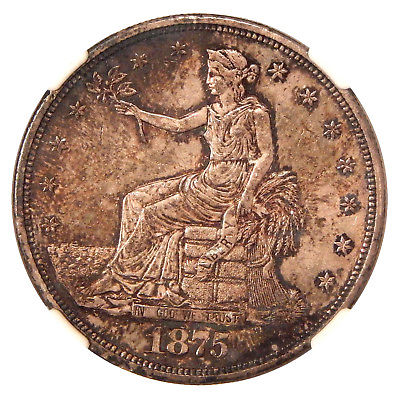 1875-CC $1 NGC MS-63 ~ ORIGINAL UNCIRCULATED CARSON CITY TRADE DOLLAR