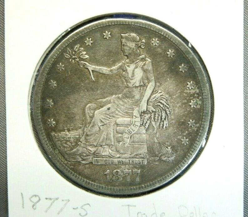 1877 - S Trade Dollar | High Quality | RAW | Ungraded | US Silver Coin