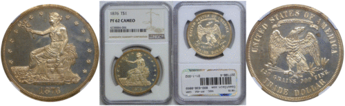 1876 Trade Dollar NGC PF-62 CAM