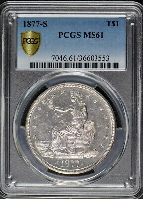 1877-S T$1 Trade Dollar PCGS MS61