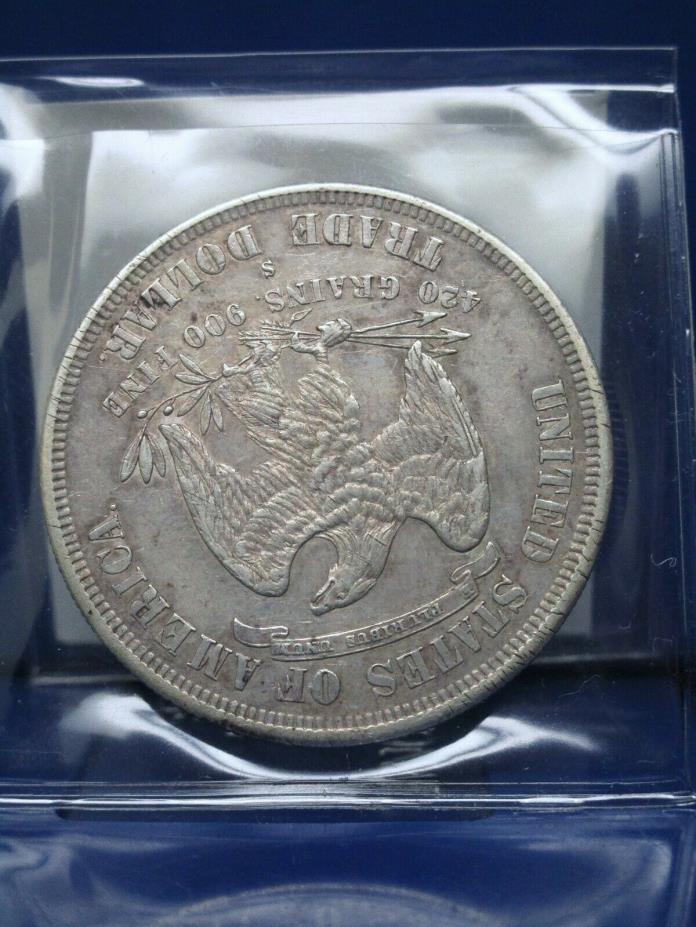 1877-S Trade Dollar Silver Dollar $1 XTRA FINE PLUS COIN!