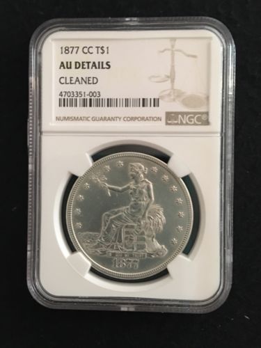 1877 CC Trade Dollar Au Details  NGC