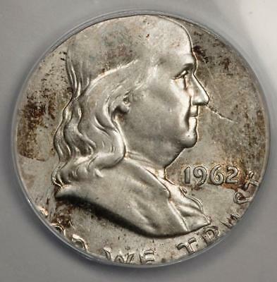 1962 D ANACS  Franklin Half Dollar Struck On a Silver Quarter Mint Error