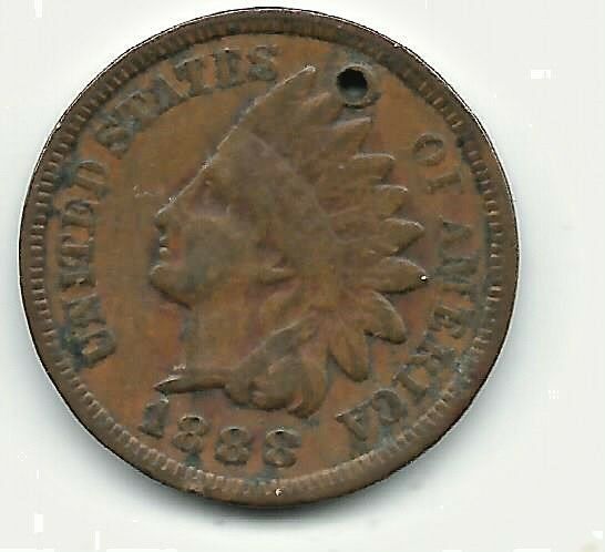 1859-1909 Indian Head Cents  (1888 over 7)  sku#47289