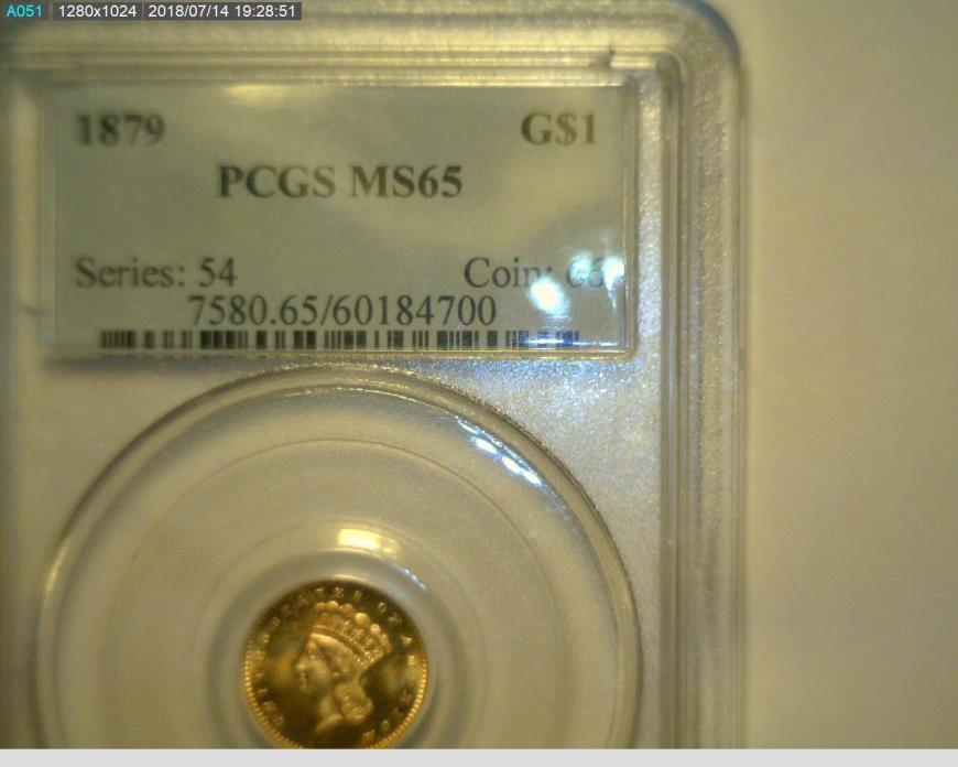 RARE 1879 G$1 Gold Dollar PCGS MS65 Very Nice - Low Mintage * LooK *