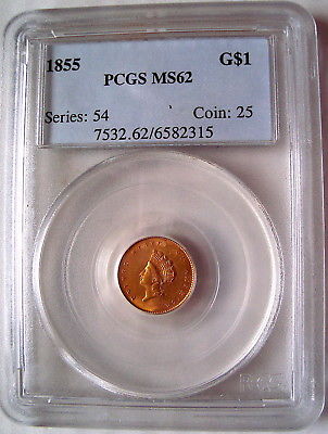 1855 TYPE 2 $1 GOLD GS1 