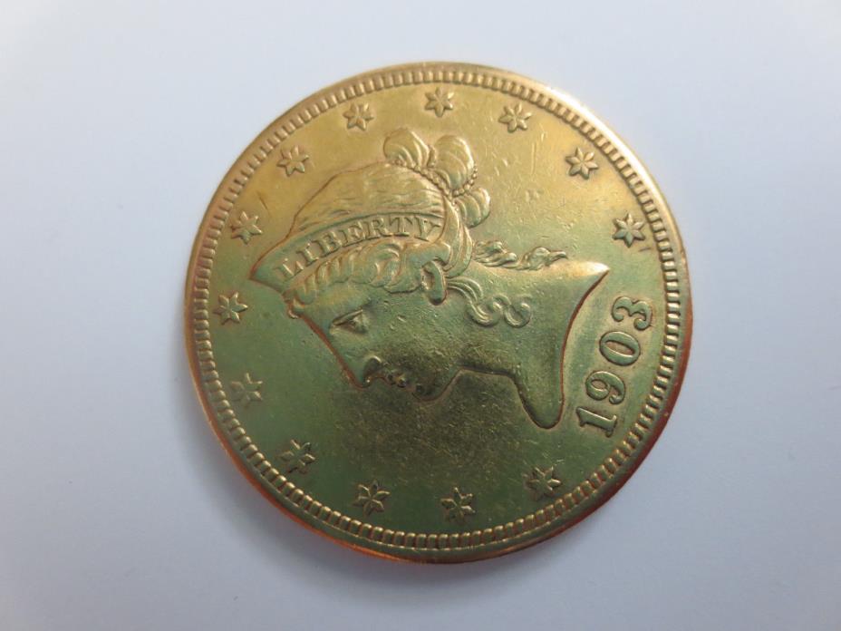 1903-S $10 Liberty Gold Eagle Coin AU-53