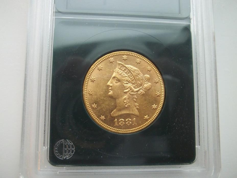 1881 LIBERTY HEAD $10 GOLD EAGLE - BU
