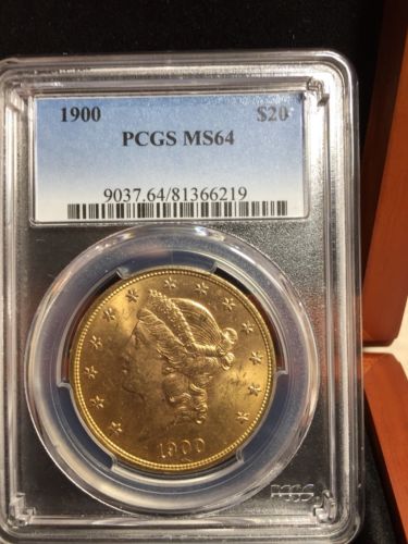 1900 20$ Gold Coin PCGSMS64 Double Eagle Liberty