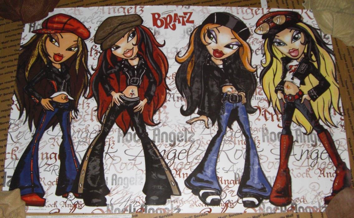 2 Bratz Posters, 1 Bratz Angelz & 1 Rare Bratz Heavy-Duty Bratz Fall Fling