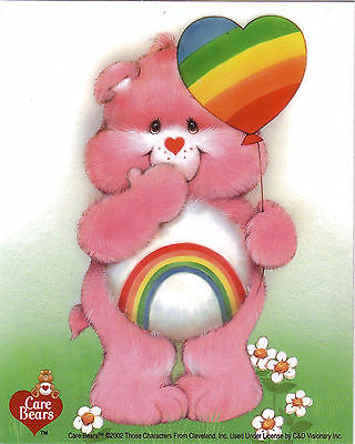 Care Bear Rainbow cheer Licensed Sticker no longer made