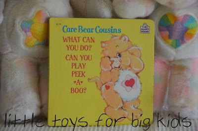 Unused NEW OLD STOCK Vintage 1986 Board Book WHAT CAN YOU DO Care Bear Cousin
