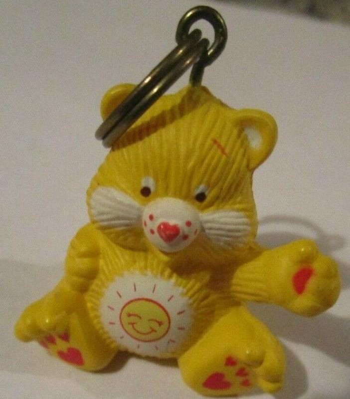 Vintage Care Bears Unbearably Cute Vinyl Keychain Funshine Bear