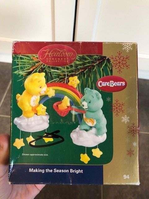 The Care Bears Christmas Ornament Funshine Bear And Wish Bear