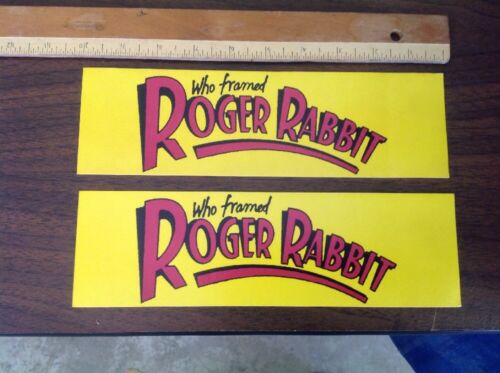 (2) Awesome Who Framed Roger Rabbit Bumper Sticker - Disney - 3