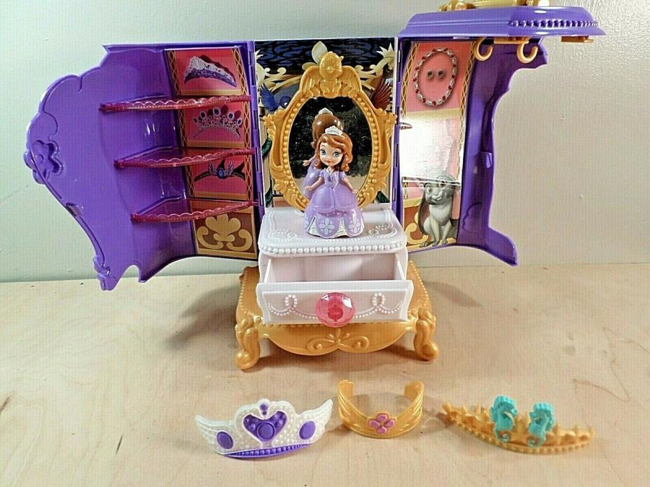 Disney Princess Sofia Doll~Jewelry Box~Bracelet~Hair Ornament~Royal Jewelry Case