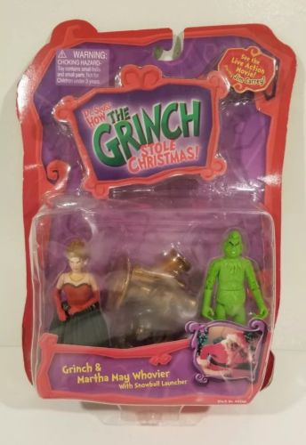 The Grinch Stole Christmas & Martha May 4.5in Action Figures
